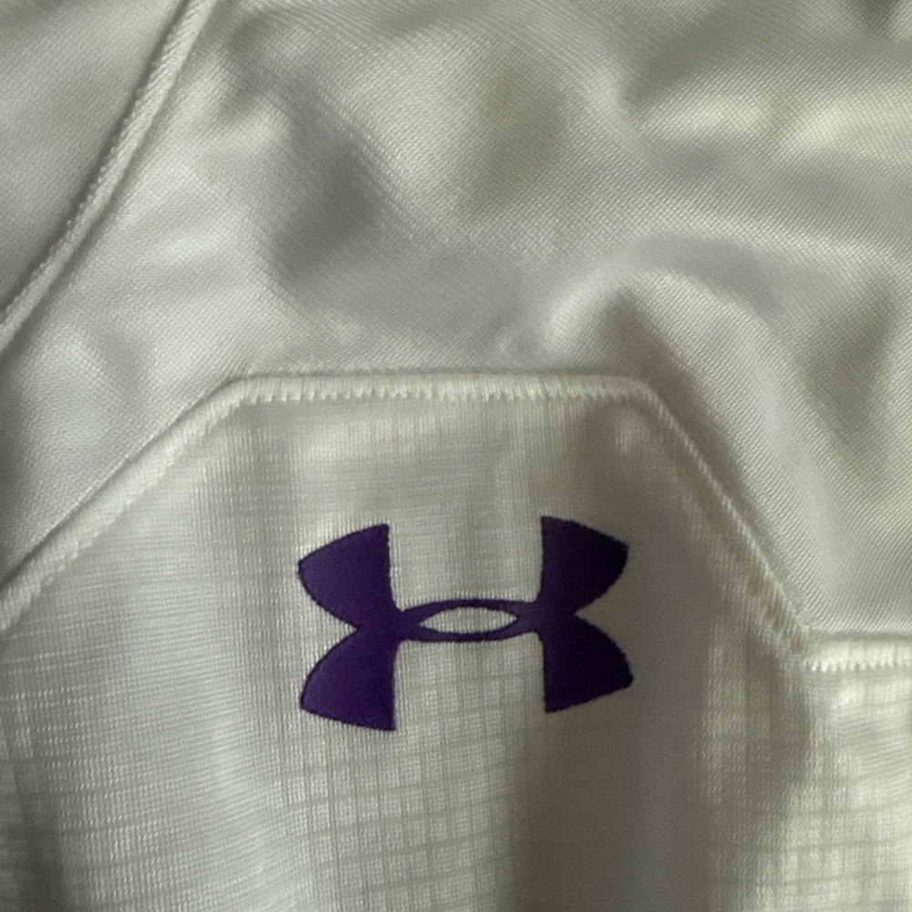 Under Armour White and Purple Men's Jersey - Picture 5 of 6